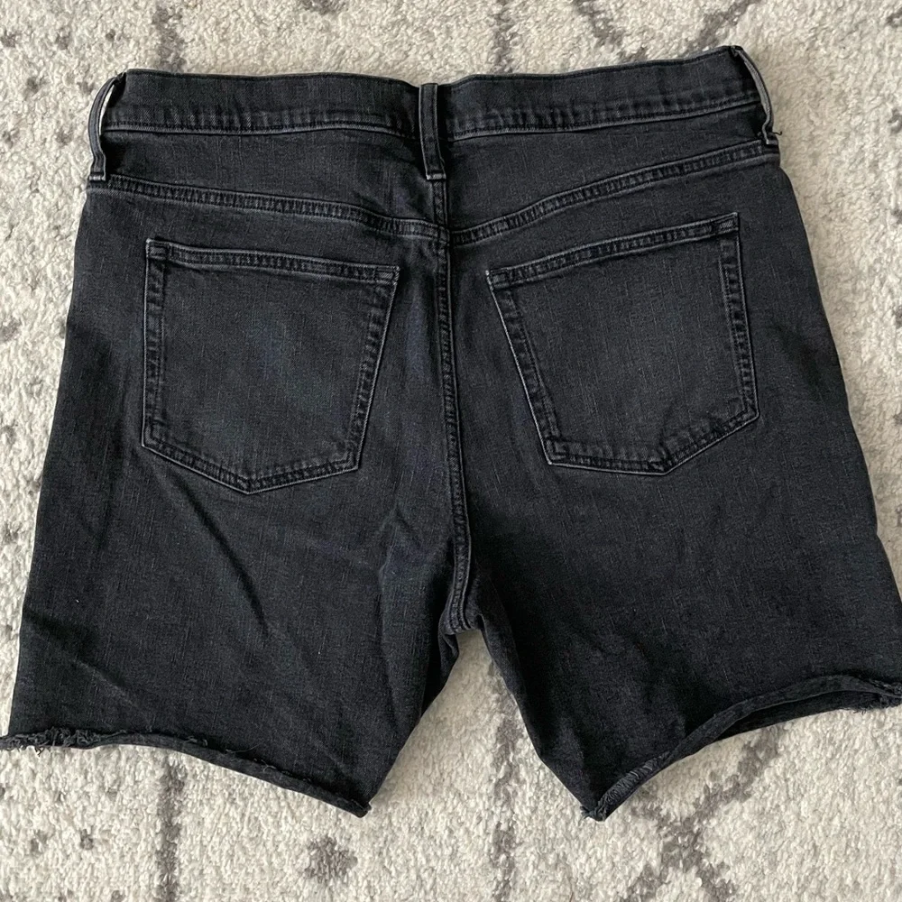 j. crew factory - long denim short in washed black